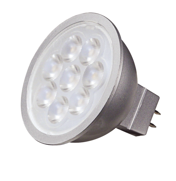 S9495 Dimmable Replacement Lamp, 6.5 W, 50 W Incandescent Equivalent, GU5.3 Lamp, MR16 Shape, 1200 Lumens