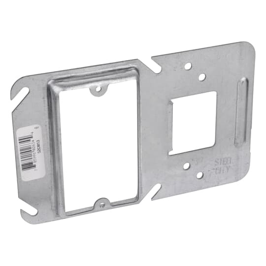 52CM14 Steel City Box Support Cover, 4 in L x 4 in W, Steel