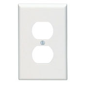 80503-T Midway Size Traditional Wall Plate, 1 Gangs, 3-1/8 in W x 4-7/8 in H, Thermoset, Light Almond