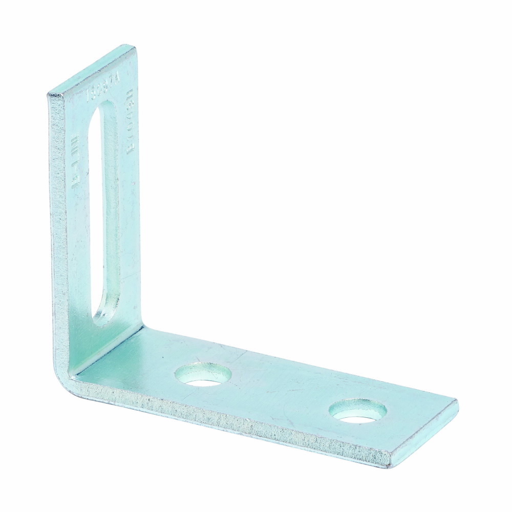B104SHGRN 90 deg Adjustable Corner Angle, 3 Holes, 4-1/8 in L x 3-1/2 in W x 7/32 in THK, Steel