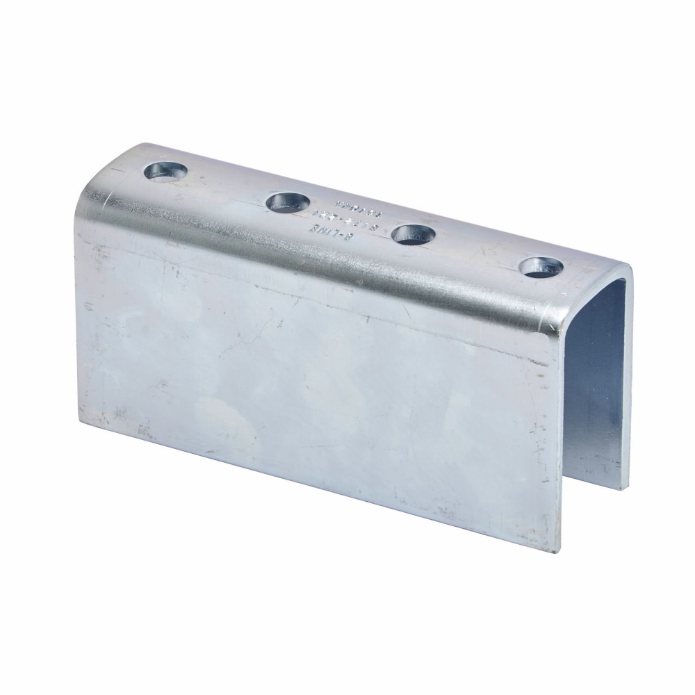 B172-22AZN 4-Hole Splice Clevis, 7-1/4 in L x 1/4 in THK, For Use With B11, B22A Channel, Steel