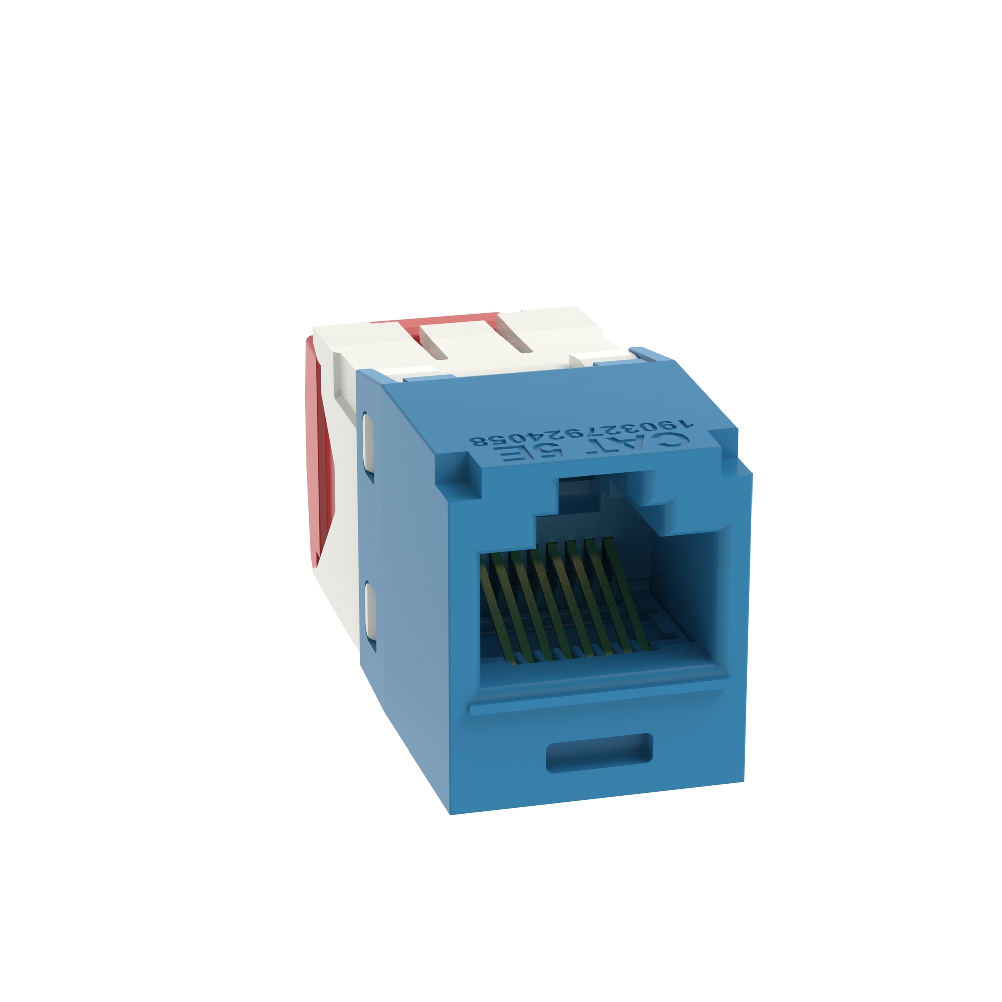 Mini-Com UTP RJ45 Cat 5e TG Jack Module, Blue