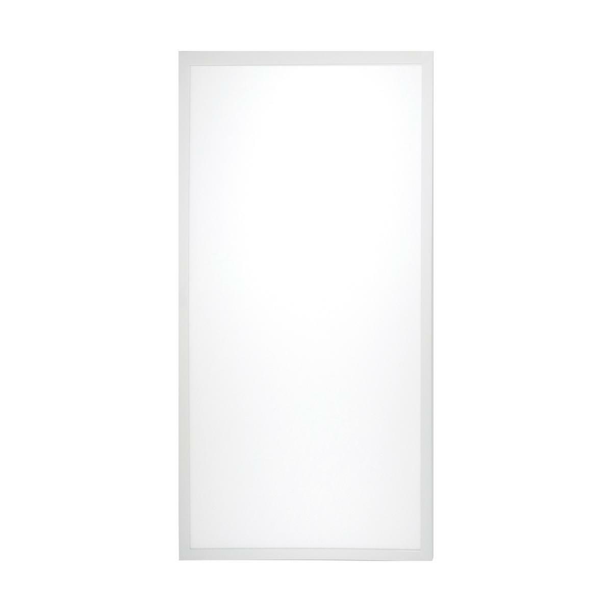 65-572 Rectangular LED Flat Panel Fixture, 50 W Fixture, 100 to 277 V AC, White Housing