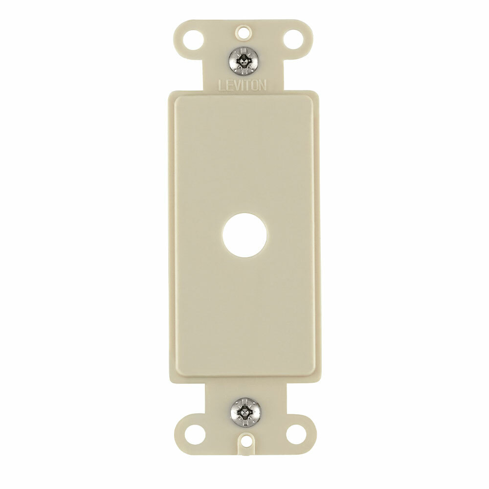 80400-T Decora Trimatron Combination Wallplate Adapter, For Use With Rotary Dimmer, Plastic, Light Almond