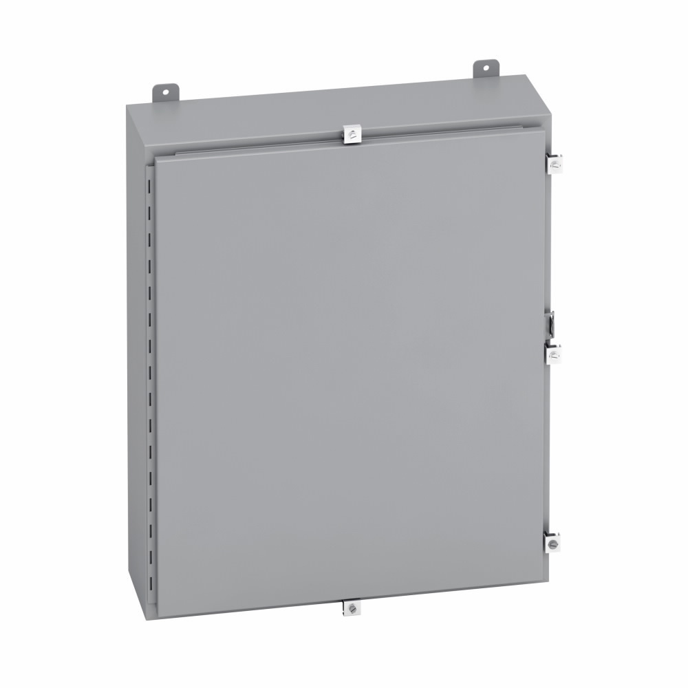 16126-4 1-Door Electrical Enclosure, 12 in W x 6 in D x 16 in H, NEMA 4/IP66 NEMA Rating, Carbon Steel
