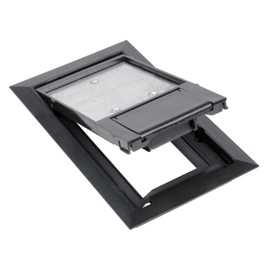 664-CST-SW-BLK Steel City Non-Metallic Floor Box Cover, 8-1/8 in L x 5-1/8 in W, Polycarbonate