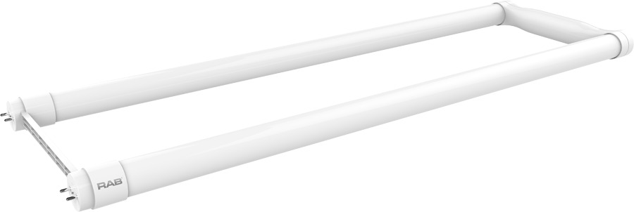 U6-15-835-DIR Type A Plug and Play LED Lamp, 15 W, 32 W Incandescent Equivalent, G13 Lamp, U-Bend Linear Shape, 2100 Lumens