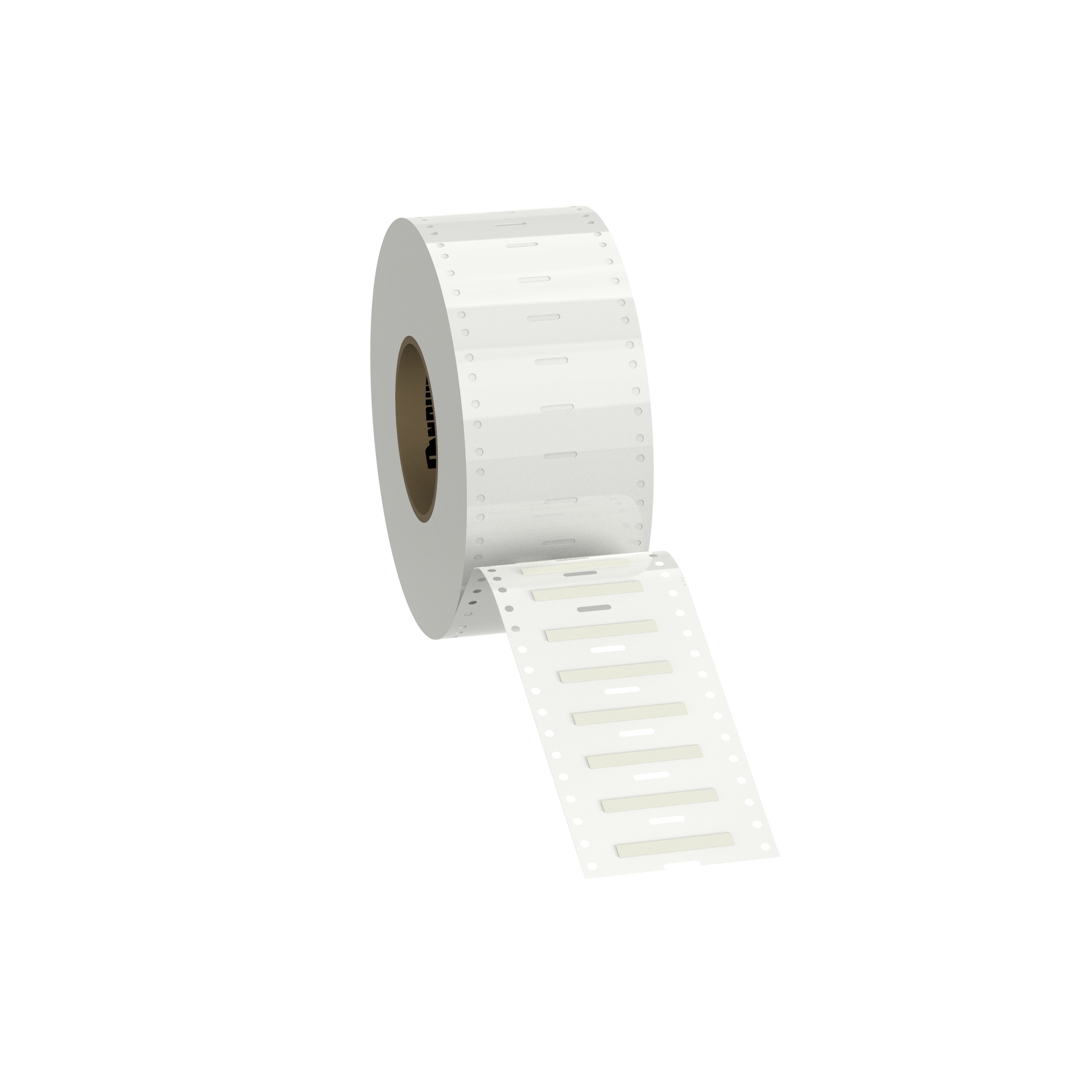 H100X034H1T-B Pan-Code 1-Sided Military Grade Thermal Transfer Heat Shrink Label, 18 to 12 AWG Wire, White Marker, Polyolefin