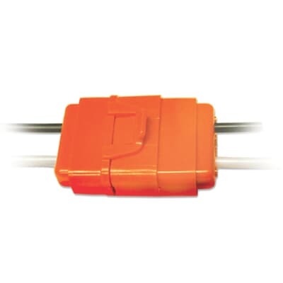 LD2 Sta-Kon LD Series Luminaire Disconnect Kit, 18 AWG Wire, 13.66 in OAL, 2 Ports, Orange