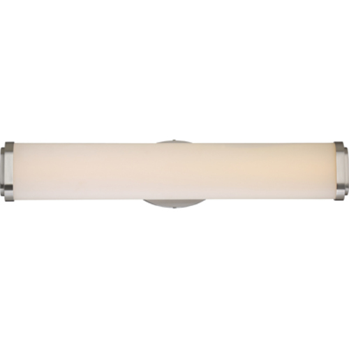 62-912 Nuvo Pace Double Linear Non-Dimmable Wall Sconce Fixture, (1) Lamp, 120 VAC, Brushed Nickel Housing