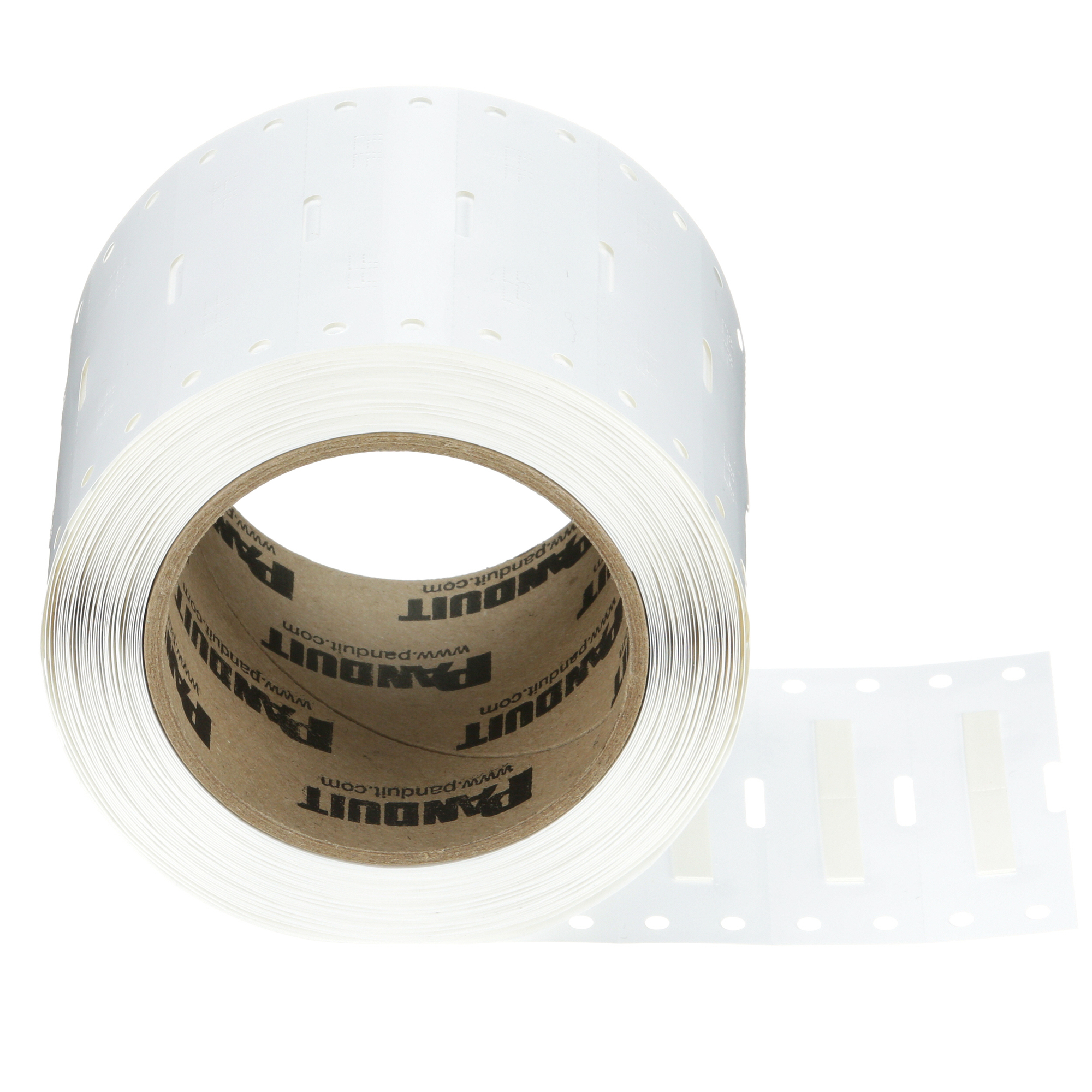 H200X044H1T-B Heatshrink, 1 side, PO, White, Mil Grade, 2500 Lbls, TT, 0.44"x2"