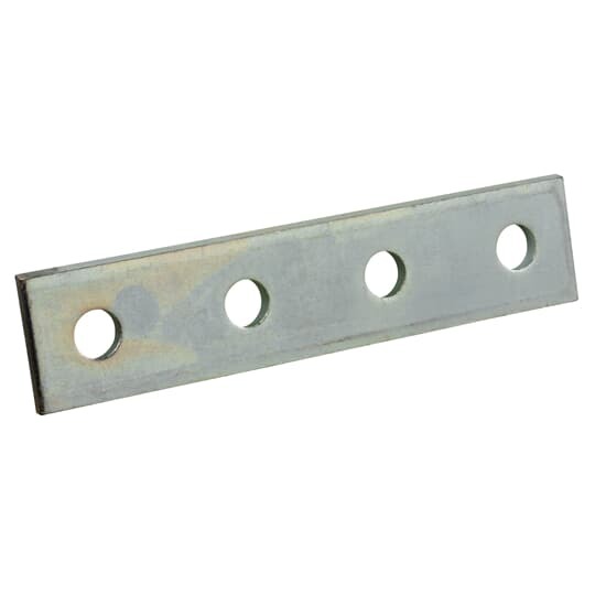 X207-EG Superstrut Flat Plate Fitting, (4) Holes, 7-1/4 in L x 1-5/8 in W x 1/4 in THK, Steel