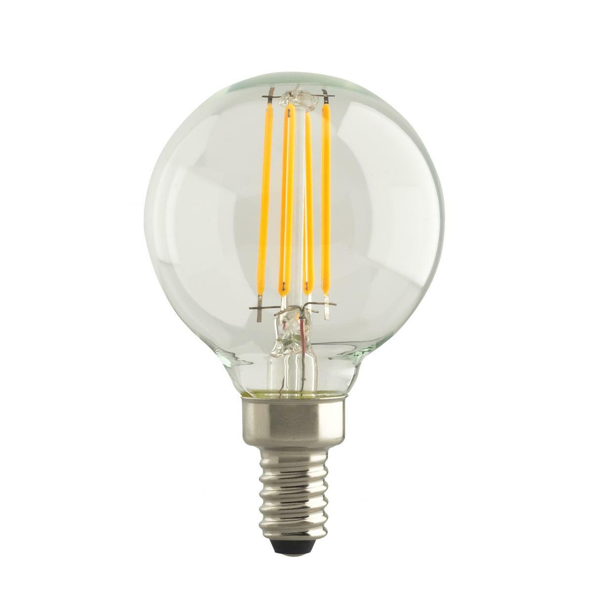 S29988 Dimmable LED Lamp, 5.5 W, 60 W Incandescent Equivalent, E12 Lamp, G30 Globe Shape, 500 Lumens