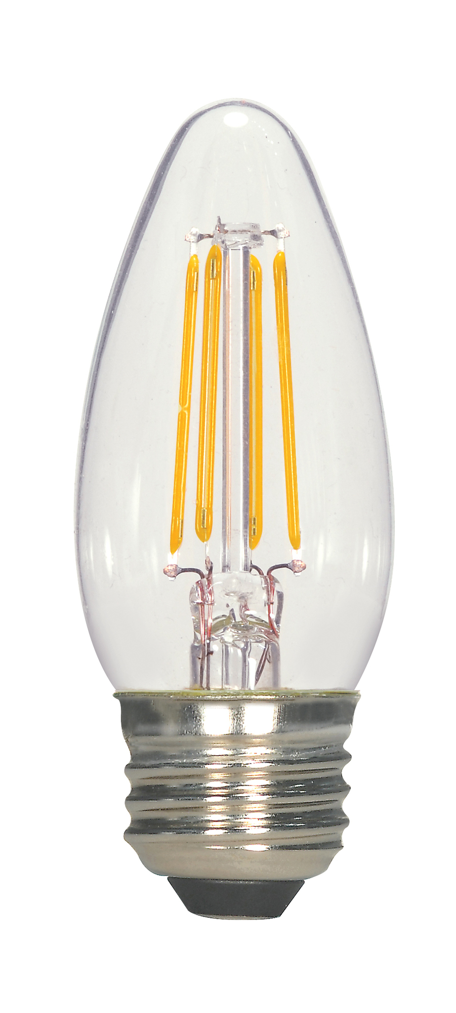 S9569 Omni-Directional LED Lamp, 4.5 W, 40 W Incandescent Equivalent, E26 Lamp, C11 Torpedo Shape, 450 Lumens