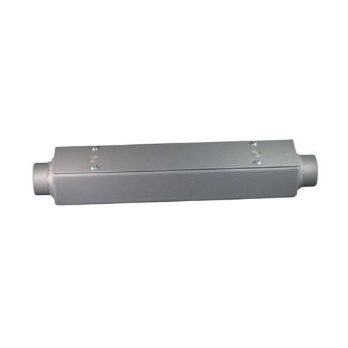 1223 Type PTC Straight Conduit Pull Box With Threaded Hubs and Cover, Steel, Triple Coated