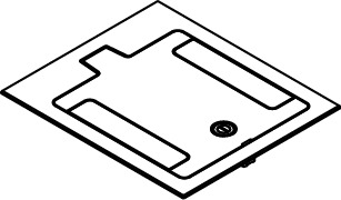 RFB119BTCGY RFB9/RFB11 Cover Assembly, 10-11/16 in L x 12-1/2 in W, Aluminum