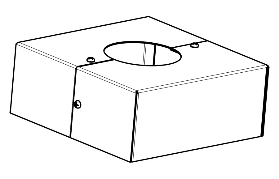 BASE-R5 Base Cover, For Use With 5 in Round Pole