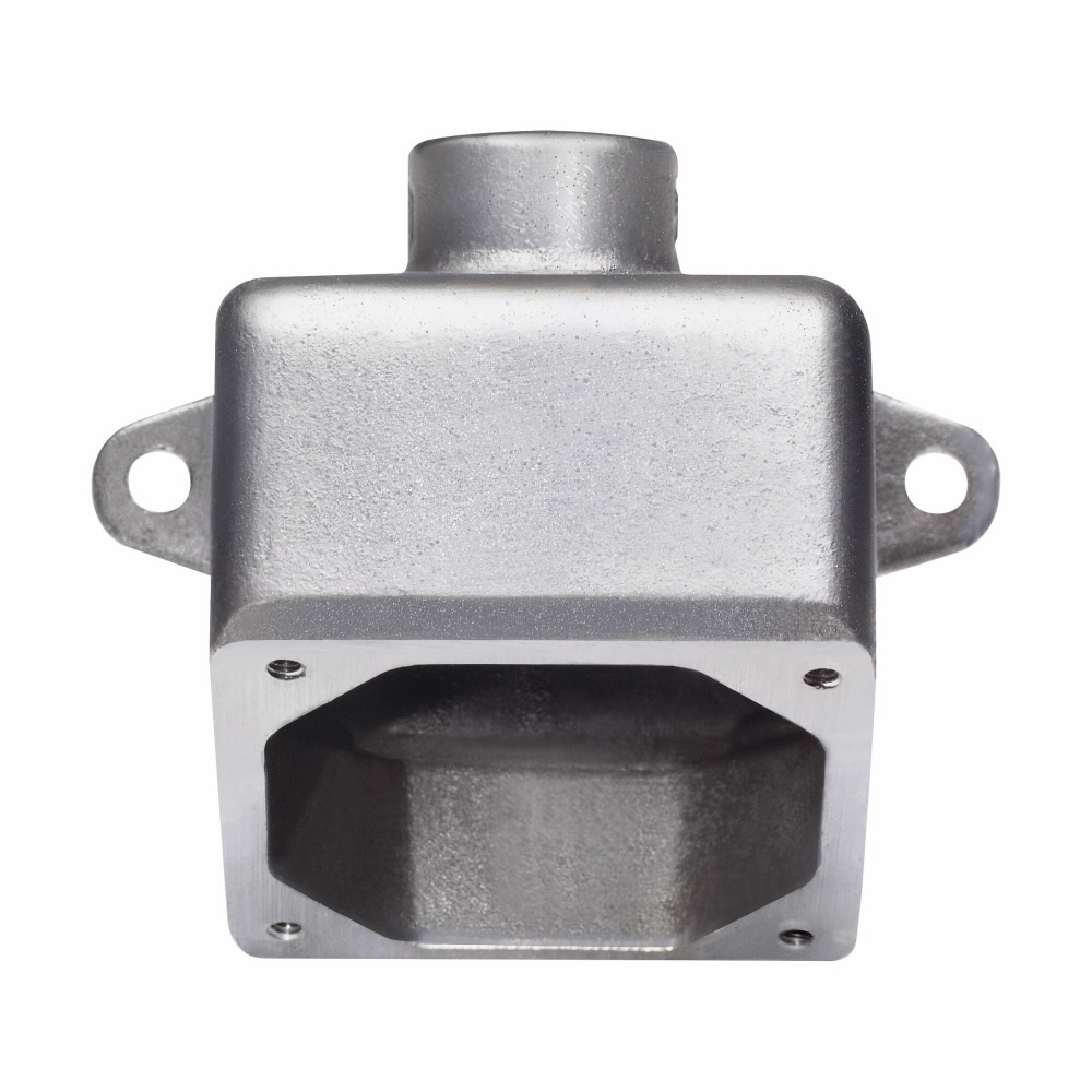 ARE23 Arktite 30 deg Dead End Back Box, 4-1/2 in H x 4-1/4 in W x 3-5/8 in D, For Use With 20/30 A Receptacles and Motor Plugs, Cast Aluminum