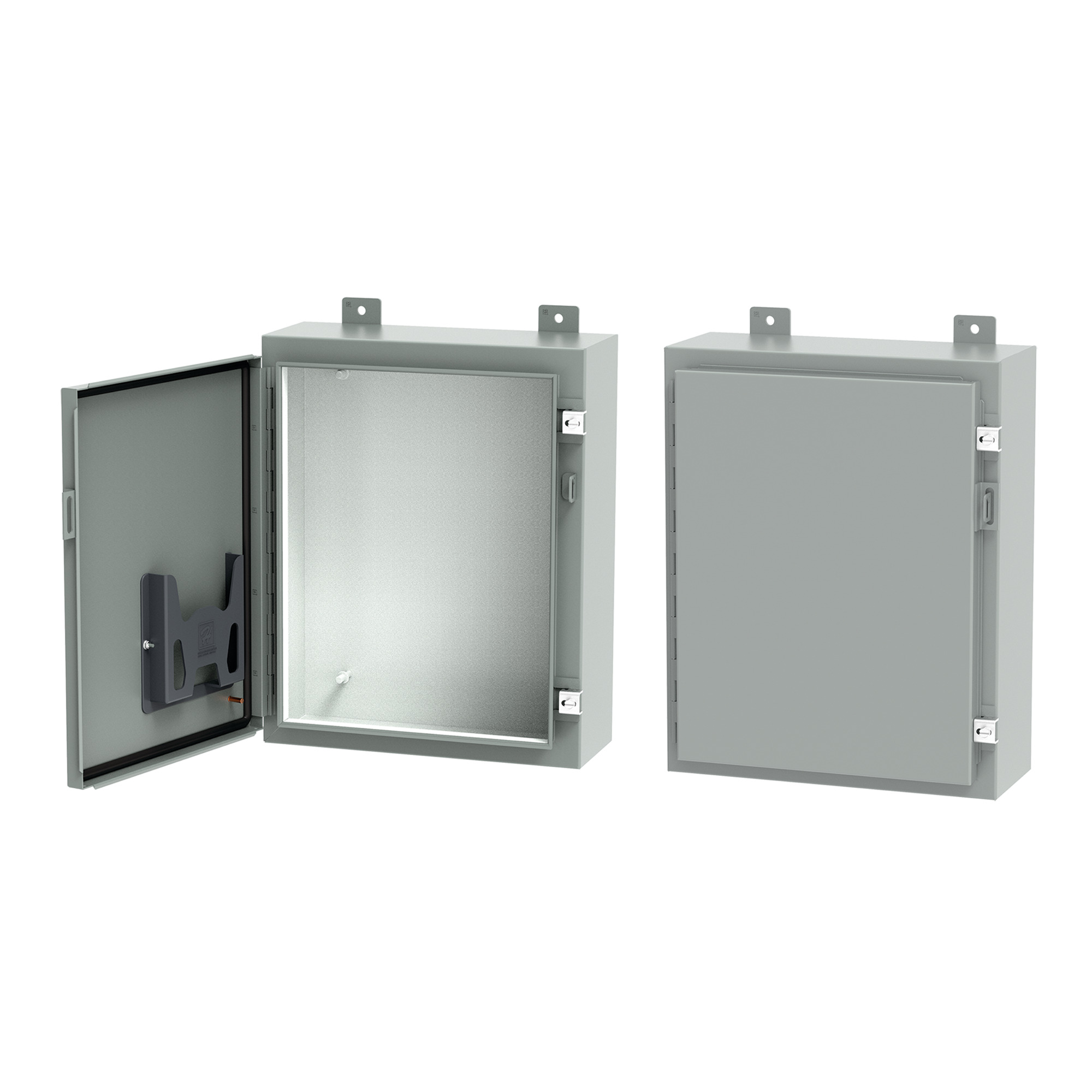 A363612LP A12 Medium Enclosure, 36 in L x 36 in W x 12 in D, NEMA 12/IP65 NEMA Rating, Steel