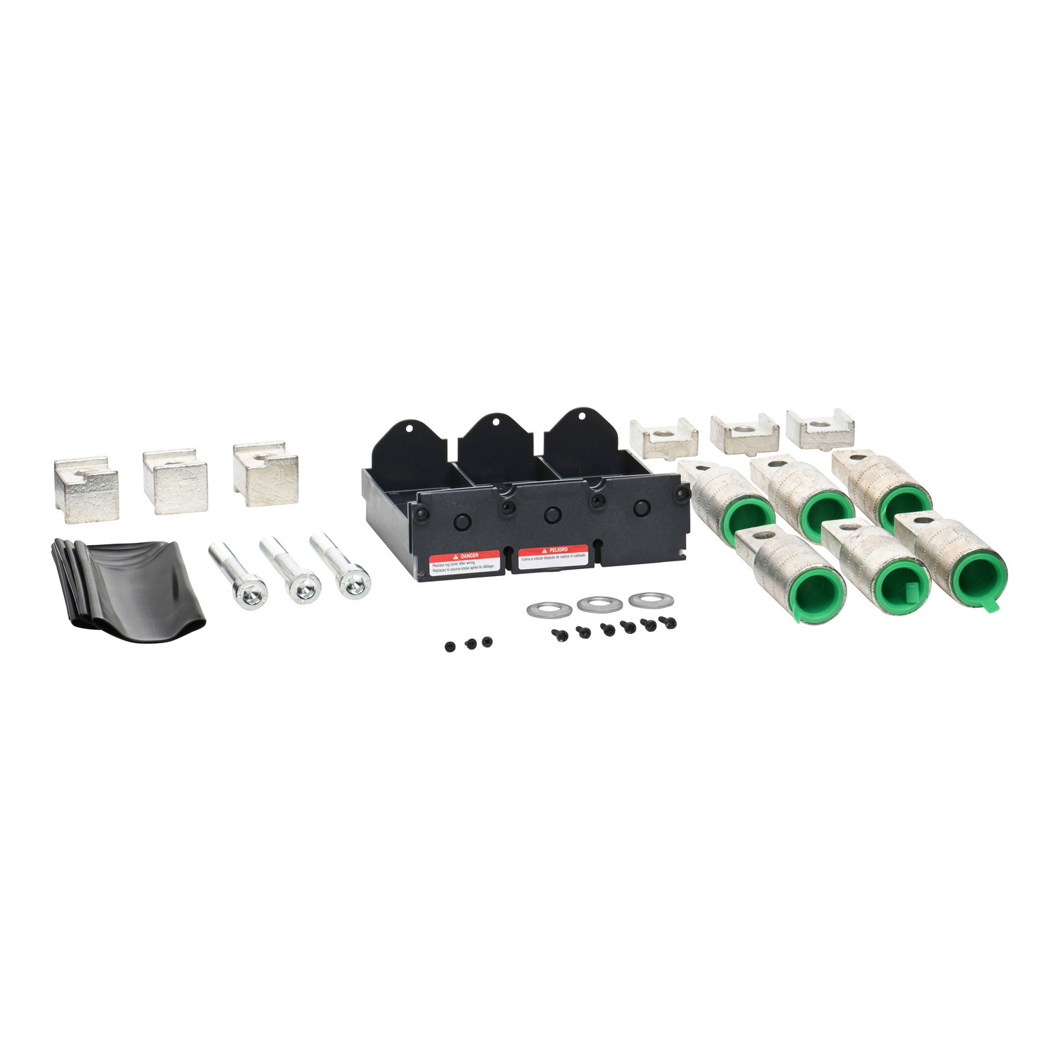 YA600L52K3 Compression Lug Kit, 2/0 AWG to 500 kcmil Al/Cu, Unit Mount, For Use With PowerPact 600 A L-Frame Molded Circuit Breaker