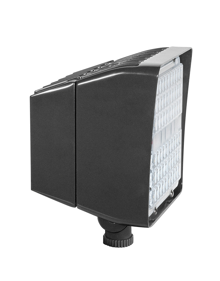 PIP45/D10 Standard Floodlight,) LED Lamp, 49 W Fixture, 120 to 277 V AC, Bronze Housing