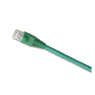 5G460-7G GigaMax UTP Standard Patch Cord, CAT 5e, 24 AWG Stranded Copper Conductor, 8P Modular Non-Keyed Plug Connector, 7 ft L Cord, Green