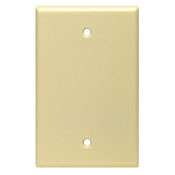 PJ13-R Midway Size Blank Wall Plate, 1 Gangs, 3-1/8 in W x 4-7/8 in H, Thermoplastic Nylon, Red