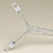L8005 Closed Mesh Double Eye Portable Cable Duty Single Weave Strain Relief I-Grip, 0.82 to 1 in Cable, Steel, Galvanized