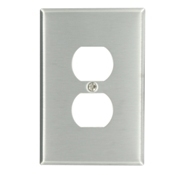 84103 Oversized Wall Plate, 1 Gangs, 3-1/2 in W x 5-1/4 in H, 430 Stainless Steel