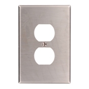 84103-40 Oversized Wall Plate, 1 Gangs, 3-1/2 in W x 5-1/4 in H, 302 Stainless Steel
