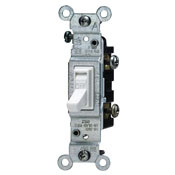 1451-2W Toggle Switch, 15 Amp, 120V, White