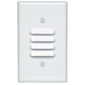 84080-40 Standard Size Louver Wall Plate, 1 Gangs, 2-3/4 in W x 4-1/2 in H, 302 Stainless Steel