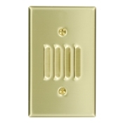 84079-40 Standard Size Louver Wall Plate, 1 Gangs, 4-1/2 in W x 2-3/4 in H, 302 Stainless Steel