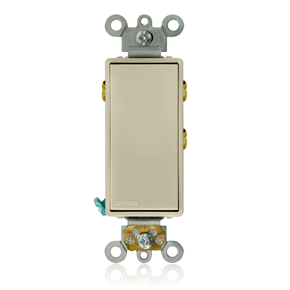 5685-2I Self-Grounding AC Quiet Switch, 120/277 V AC, 15 A, 1/2 hp, 2 hp Power Rating, SPDT Contact