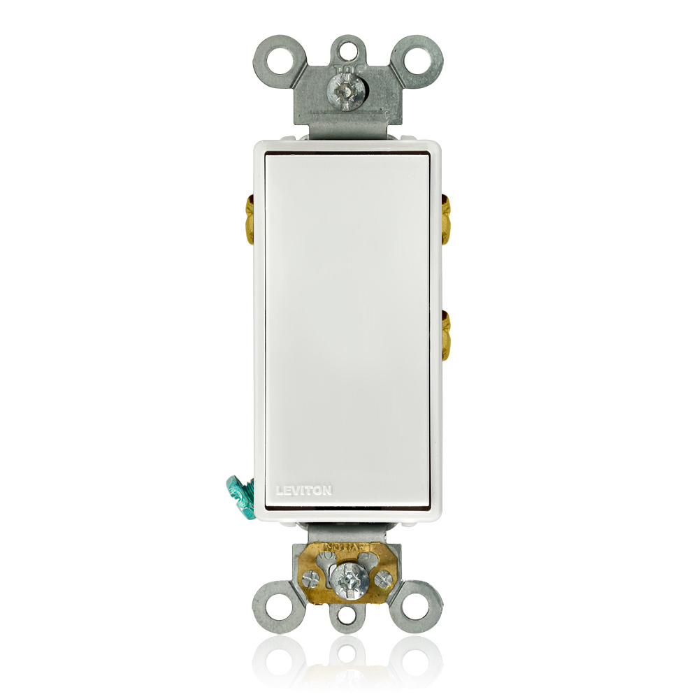 5685-2W Self-Grounding AC Quiet Switch, 120/277 V AC, 15 A, 1/2 hp, 2 hp Power Rating, SPDT Contact