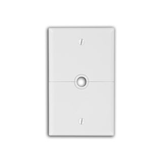 N751-W Combination Sectional Telephone/Cable Wall Plate, 1 Gangs, Thermoplastic Nylon, White