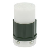 2683 3-Phase Non-Grounding Cable Mount Locking Connector, 480 V AC, 30 A, 3 Poles, 3 Wires, Black/White