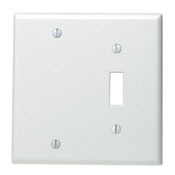 84006-40 Blank Standard Size Combination Wall Plate, 2 Gangs, 4.56 in W x 4.5 in H, 302 Stainless Steel