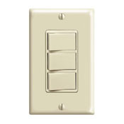 1755-I Decora 3-Way Non-Grounding Combination Switch With Screw Terminals, Push-In Wiring, 15/20 A, 120 V AC, 1 Poles