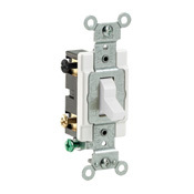 CS415-2W 4-Way Grounding AC Quiet Toggle Switch, 120/277 V AC, 15 A, 1/2, 2 hp Power Rating