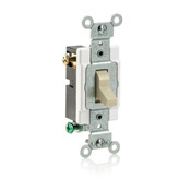 CS320-2I 3-Way Grounding AC Quiet Toggle Switch, 120/277 V AC, 20 A, 800 W, 1000 VA Power Rating