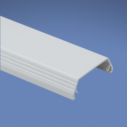 Surface Raceway, T-45 Power Rated Cover 8 ft, White
