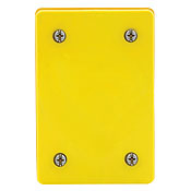 WP459 Wetguard Receptacle Blank Plate and Gasket, 4.63 in L x 3.13 in W x 1/2 in D, Valox Polybutylene Terephthalate