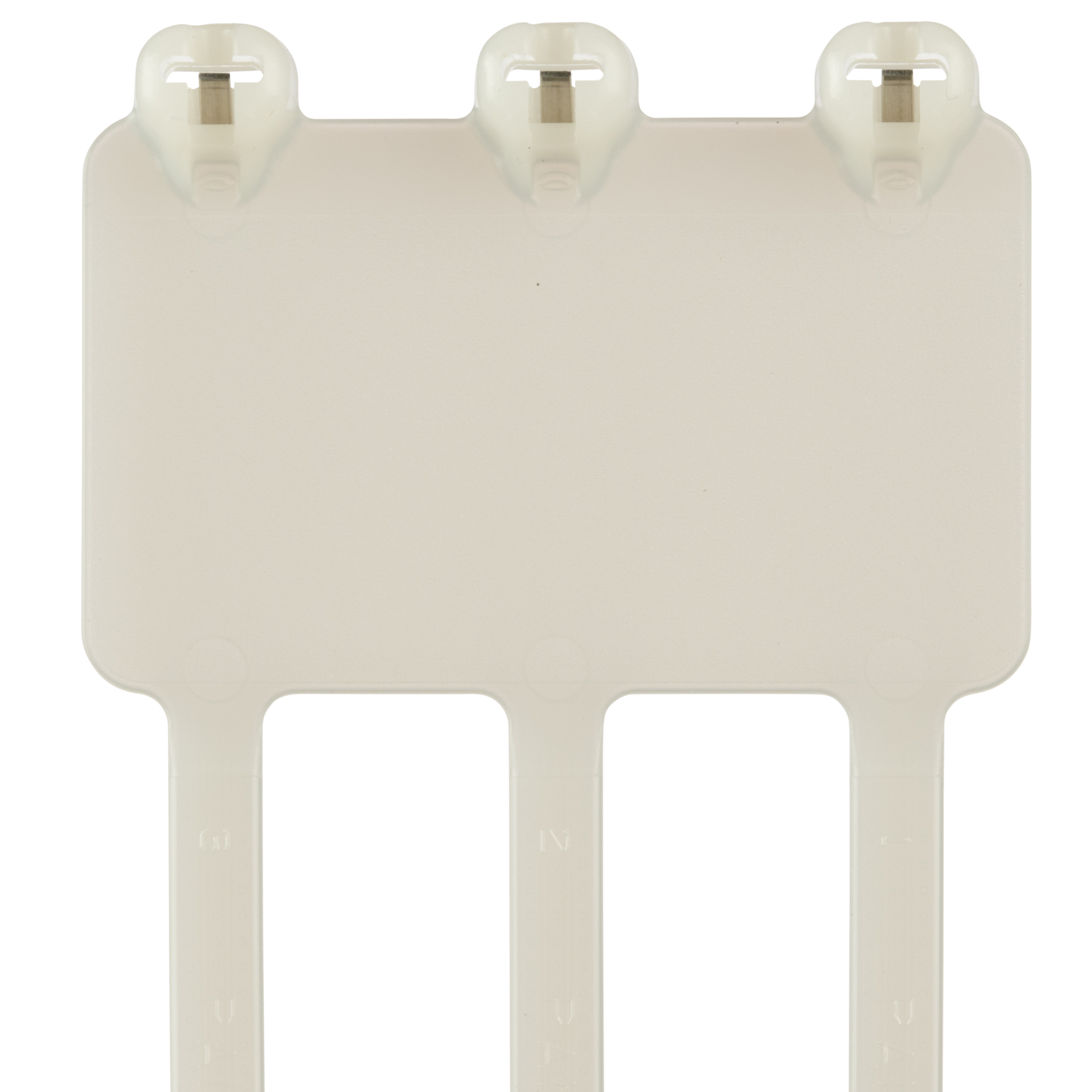 B3M2S-TL Dome-Top BM Series Cross Section Standard Wrap Marker Cable Tie, 8 in L x 0.19 in W x 0.45 in THK, Natural, Nylon 6.6