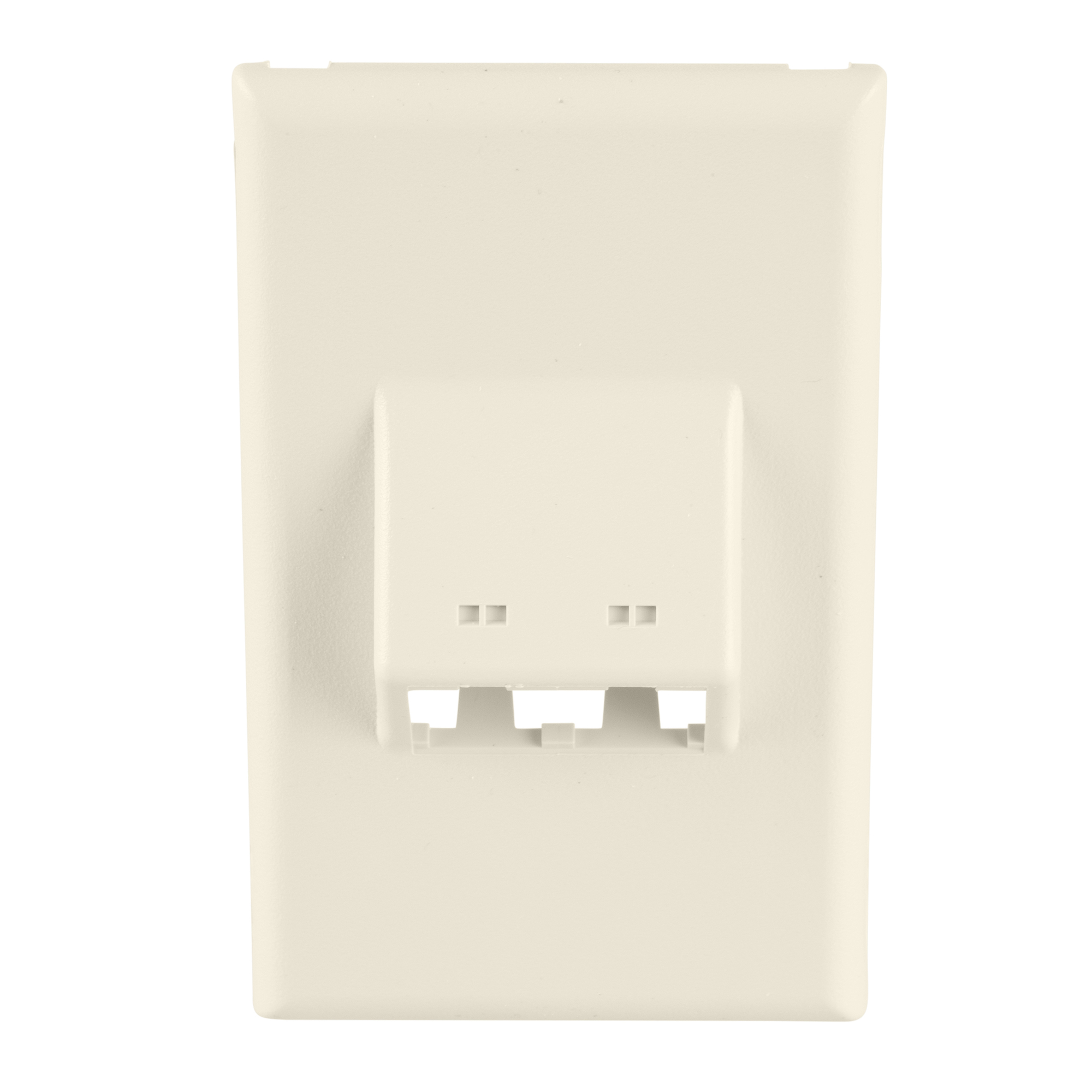 T70FV2IW T-70 Classic 1-Gang Sloped Vertical Communication Faceplate, For Use With Mini-Com Module, PVC, Office White