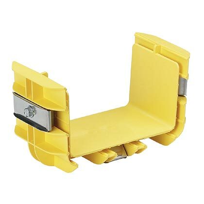 FRBC6X4YL Coupler, For Use With FiberRunner 6 x 4 in Routing System, 8.34 in L x 4 in W x 4.4 in H, ABS, Yellow