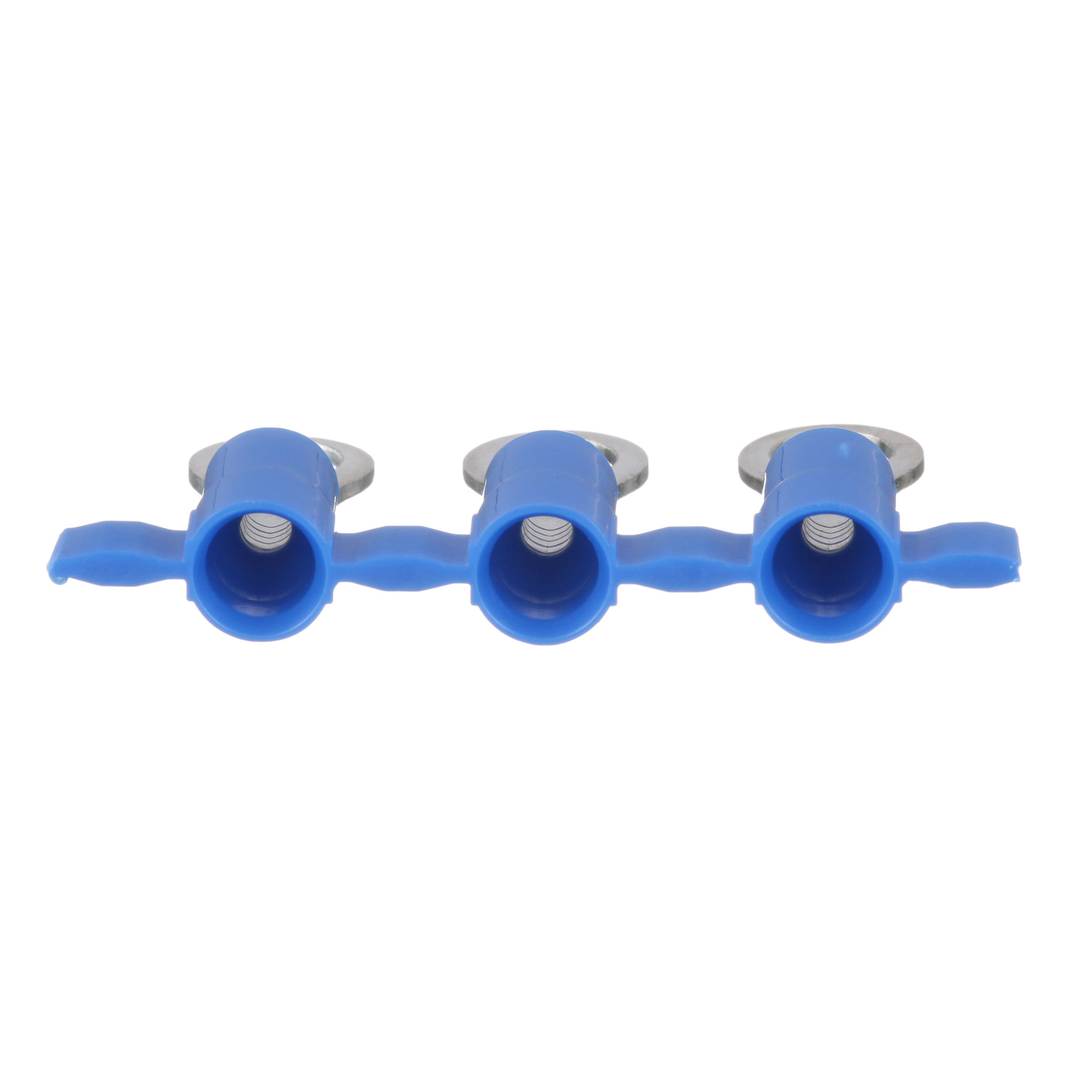 PV14-6RB-3K Reel Smart Type PV-RB Reel Ring Terminal, 14 AWG Conductor, 0.86 in L, Brazed Seam/Funnel Entry/Insulation Support/Internal Serration Barrel, Copper, Blue