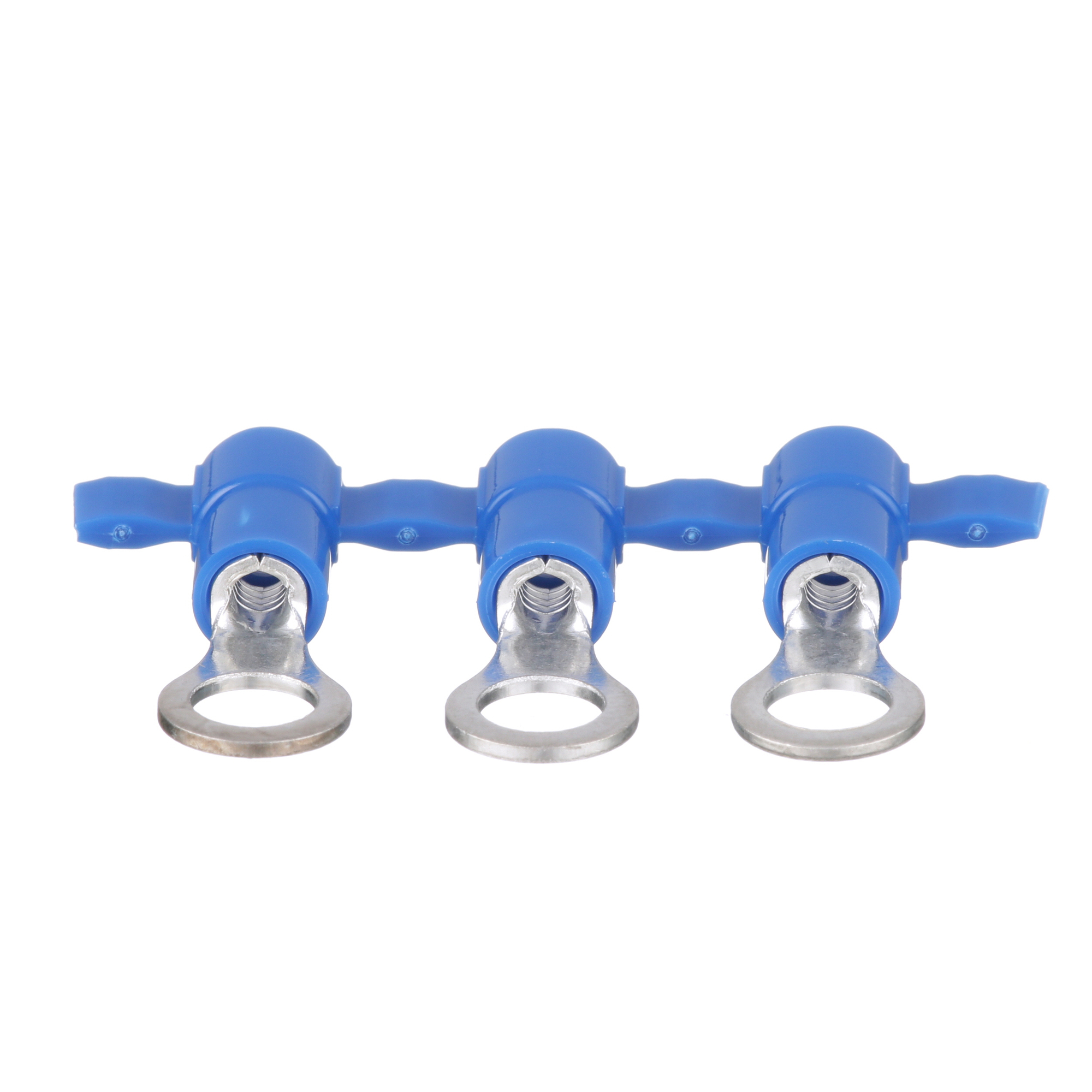PV14-10RB-3K Reel Smart Type PV-RB Reel Ring Terminal, 14 AWG Conductor, 0.86 in L, Funnel Entry/Insulation Support Barrel, Copper, Blue