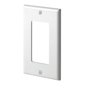 80401-NW Rocker Wallplate, 1 Gang, White