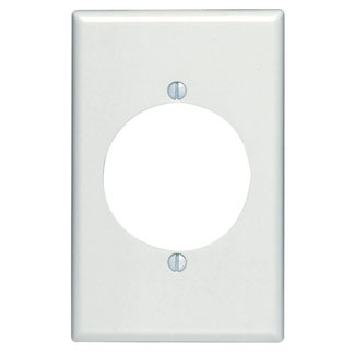 80528-W Midway Size Traditional Wall Plate, 1 Gangs, 3-1/8 in W x 4-7/8 in H, Thermoset, White